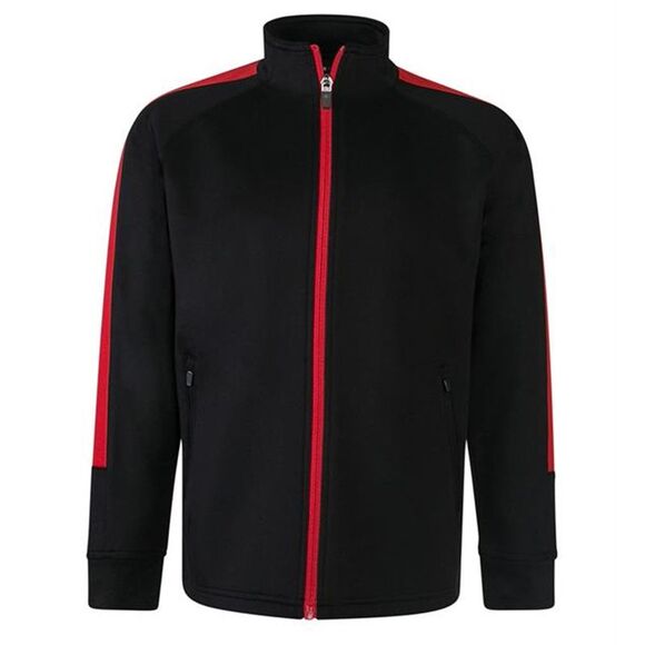 Finden & Hales Childrens/Kids Track Top / Black/Red
